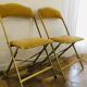 Lot de 2 chaises pliantes en velours