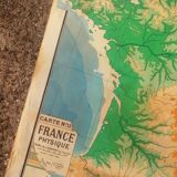 Old map of the France N°11 Hatier Kaeppelin.