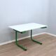 1960s Bieffeplast vintage green metal frame desk