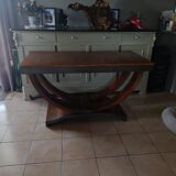 Art deco walnut console