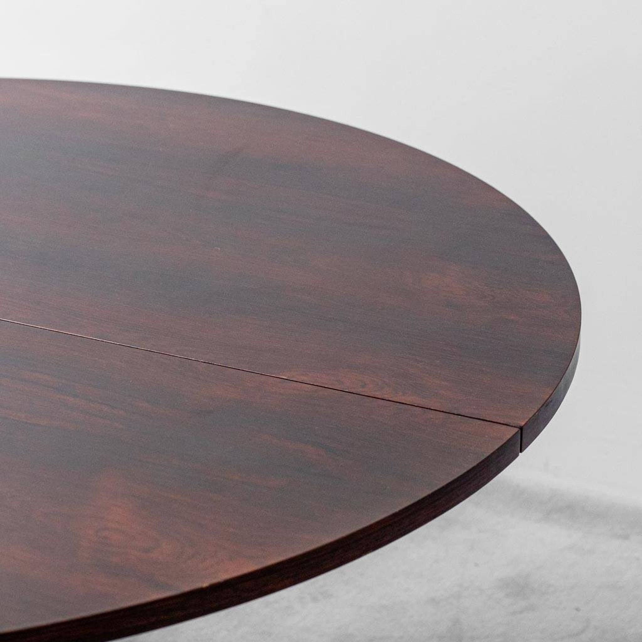 1960s vintage moderne antique table à rallonge en teck