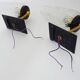 Pair of vintage Maison Arlus 1950s brass wall sconces