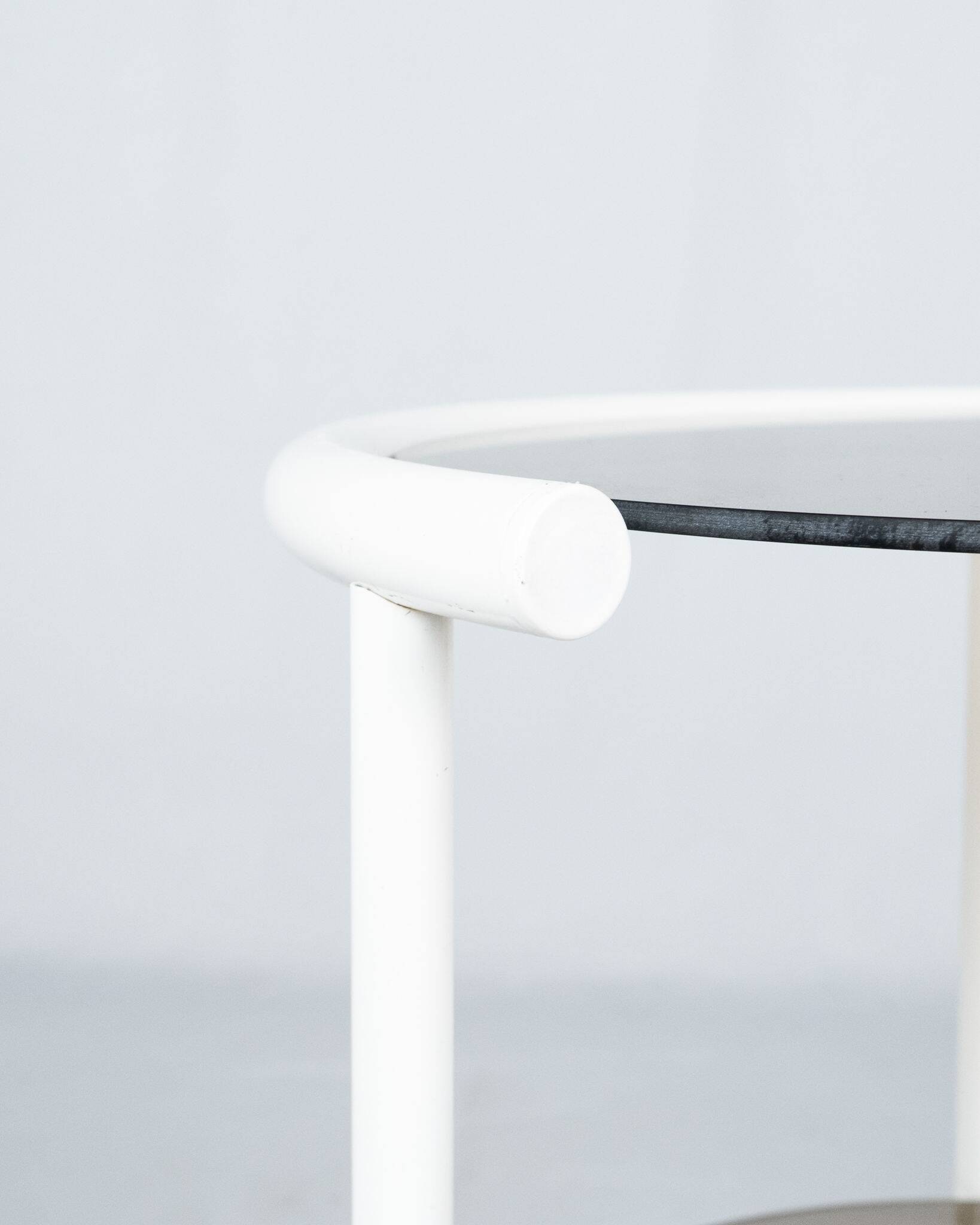 Lacquered side table with two shelves, France, 1970s