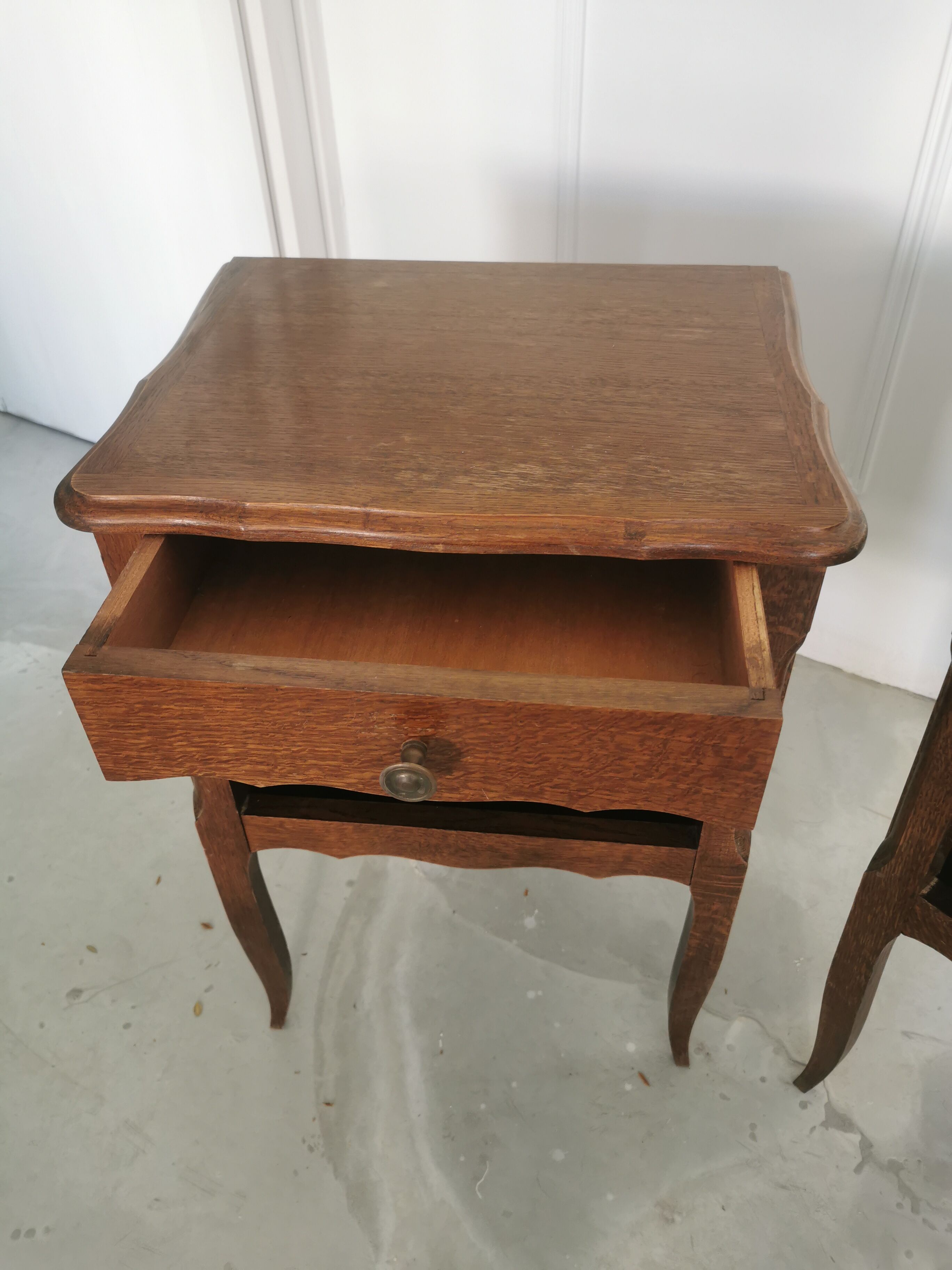 Oak bedside table