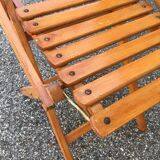 Folding wooden chair