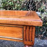 Louis XVI style coffee table leather