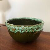 Glazed ceramic salad bowl