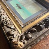 HSP Marine painting "Sailboat in gray weather" + frame
