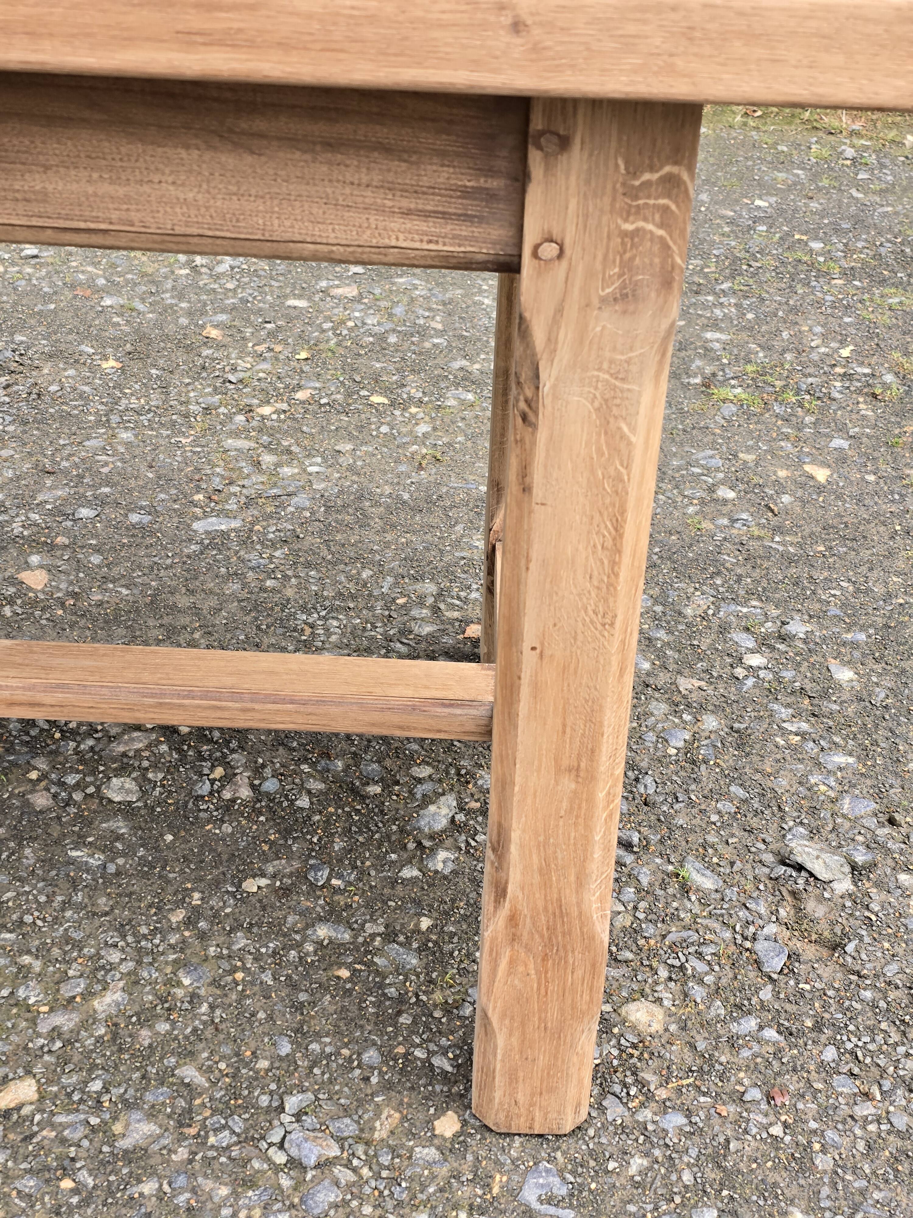 Vintage solid oak farmhouse table
