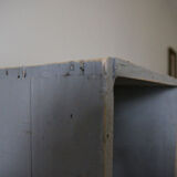 Bookcase locker vintage wooden shelf