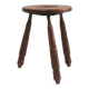 Tabouret brutaliste vers 1960