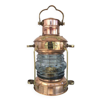 The copper & brass oil lamp lantern leed burton nautical maritime ship lantern decor