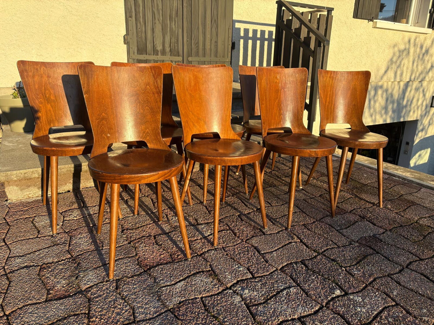 Set of 6 Baumann bistro chairs