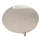 Table basse ronde en terrazzo