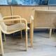 Chaises vintage cannage Olivo Pietro