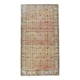 5x9 Bordered Floral Turkish Vintage Area Rug, 159x290Cm