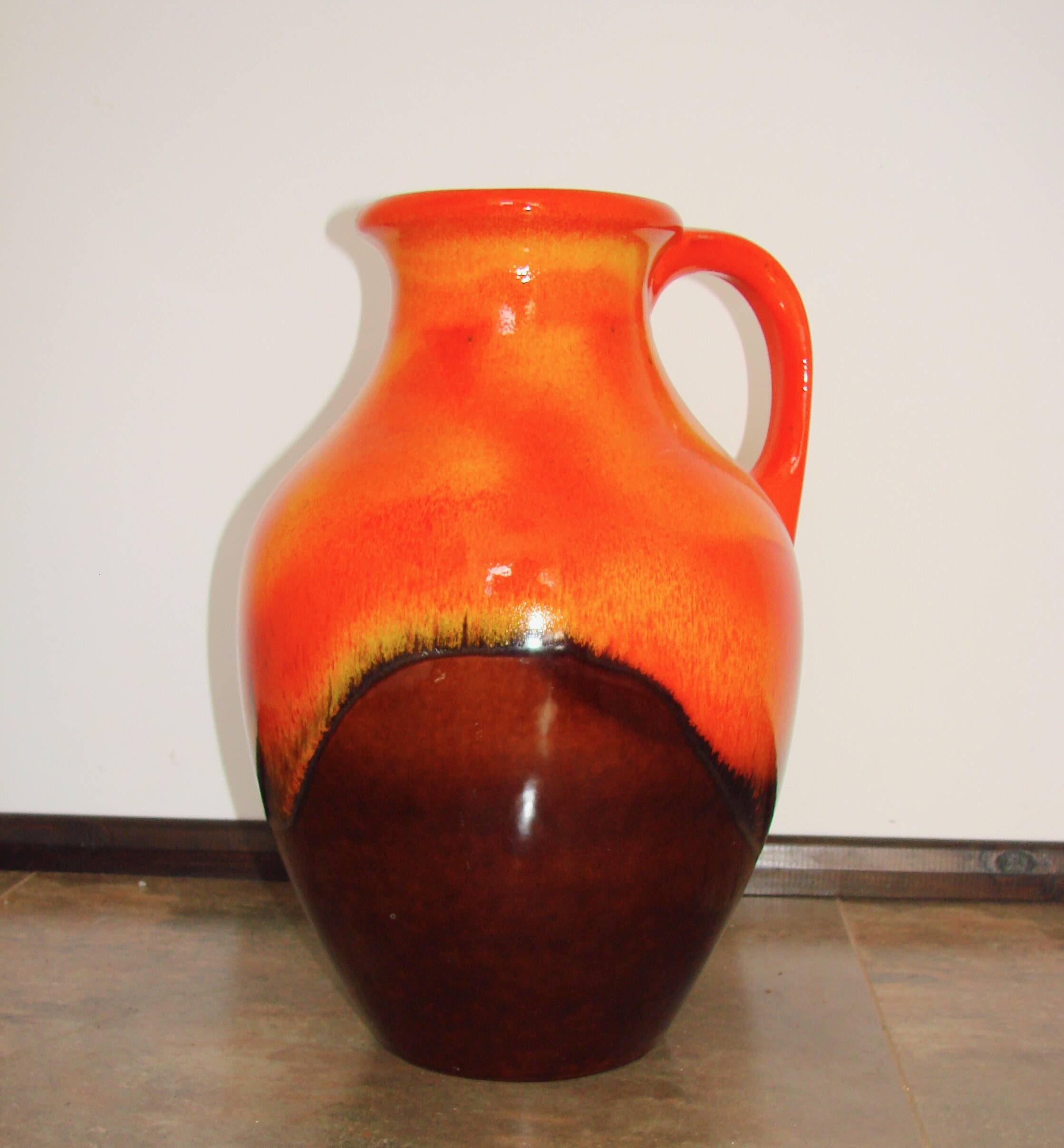 Fat Lava ceramic vase, Germany, 1970s.