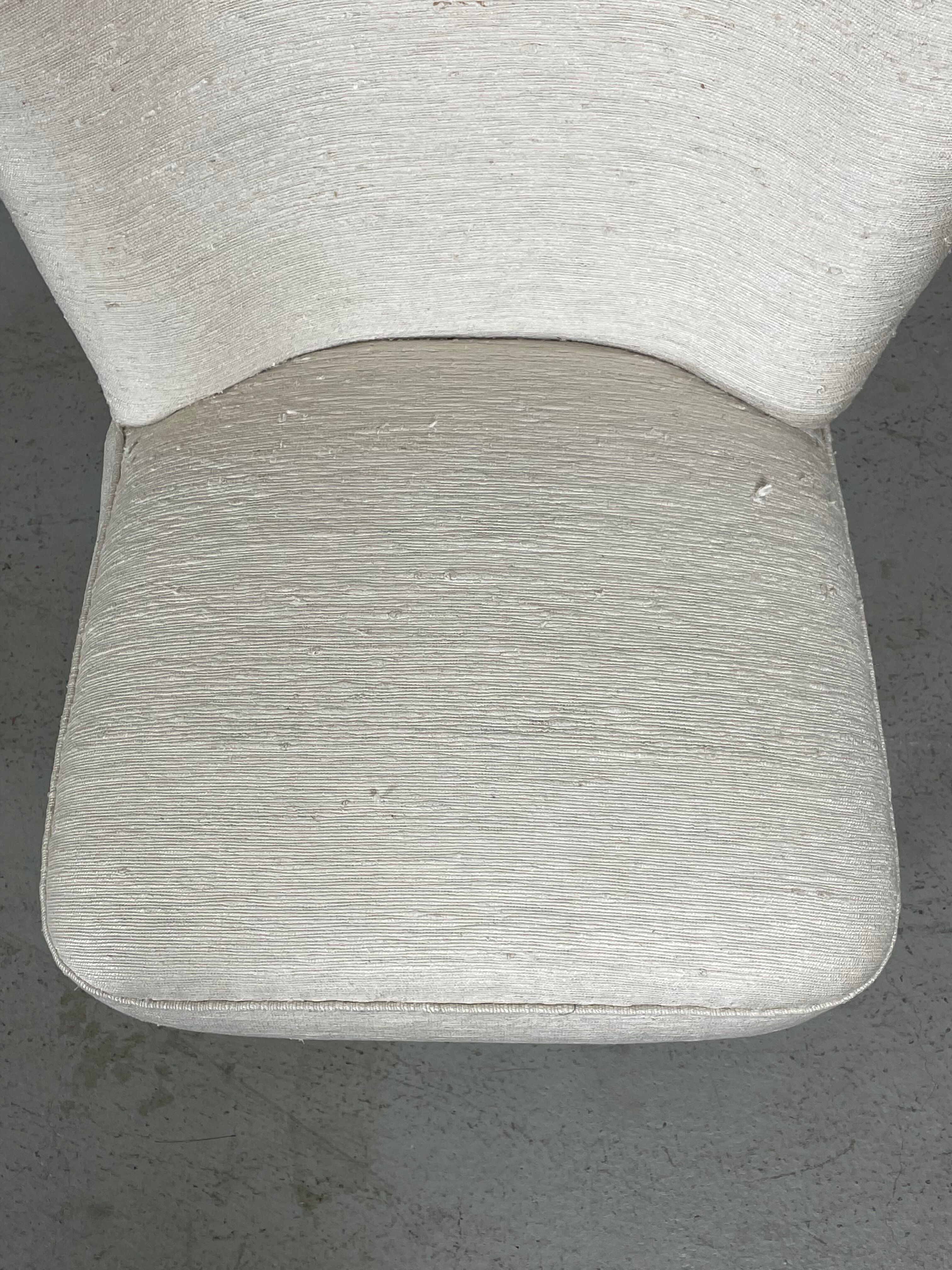 Danish Lounge Chair in silk upholstery 1940s