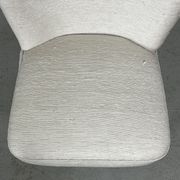 Chaise longue danoise en tissu d’ameublement en soie des années 1940