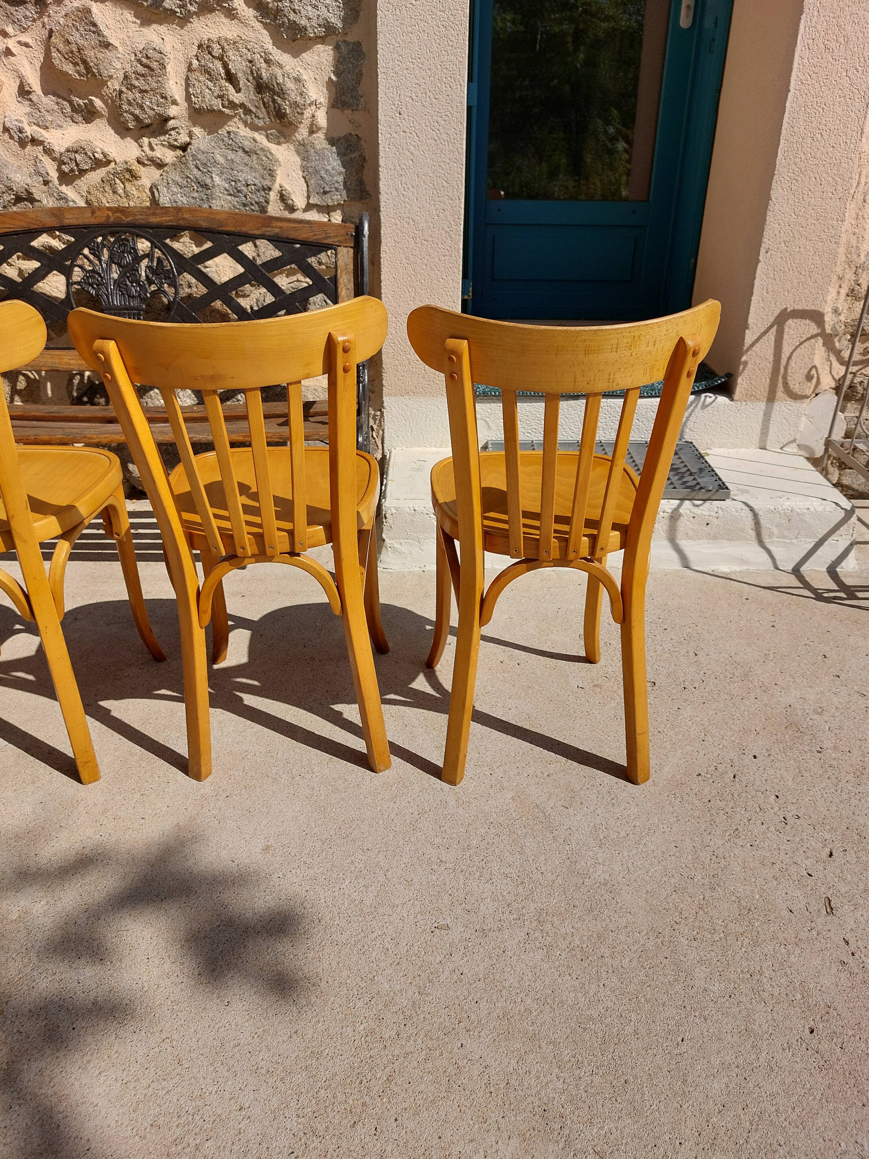 4 vintage Baumann bistro chairs
