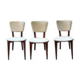 Lot de 3 chaises années 60