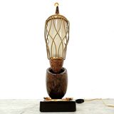 Lampe de table vintage en forme de pipe par Aldo Tura, 1960
