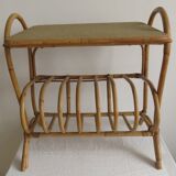 Bedside table and magazine rack wicker