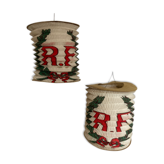 Pair of lanterns French Republic candle holder early 20th