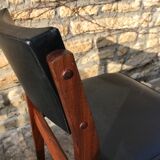 Wooden chair and skai