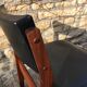 Wooden chair and skai