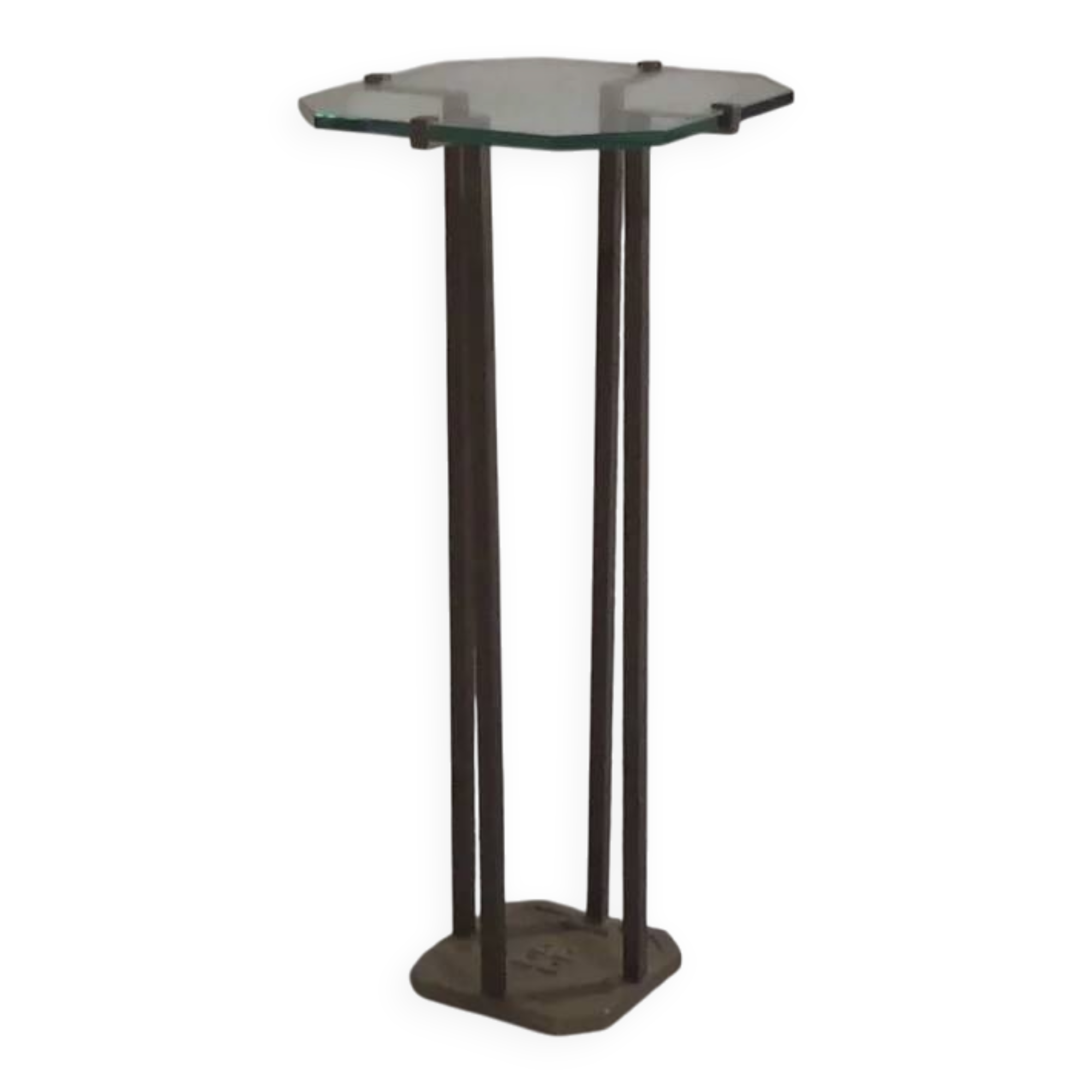 Rare Peter Ghyczy T18 console tables, 1970s design (73 cm high.)