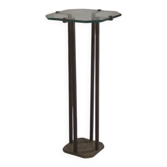 Rare Peter Ghyczy T18 console tables, 1970s design (73 cm high.)