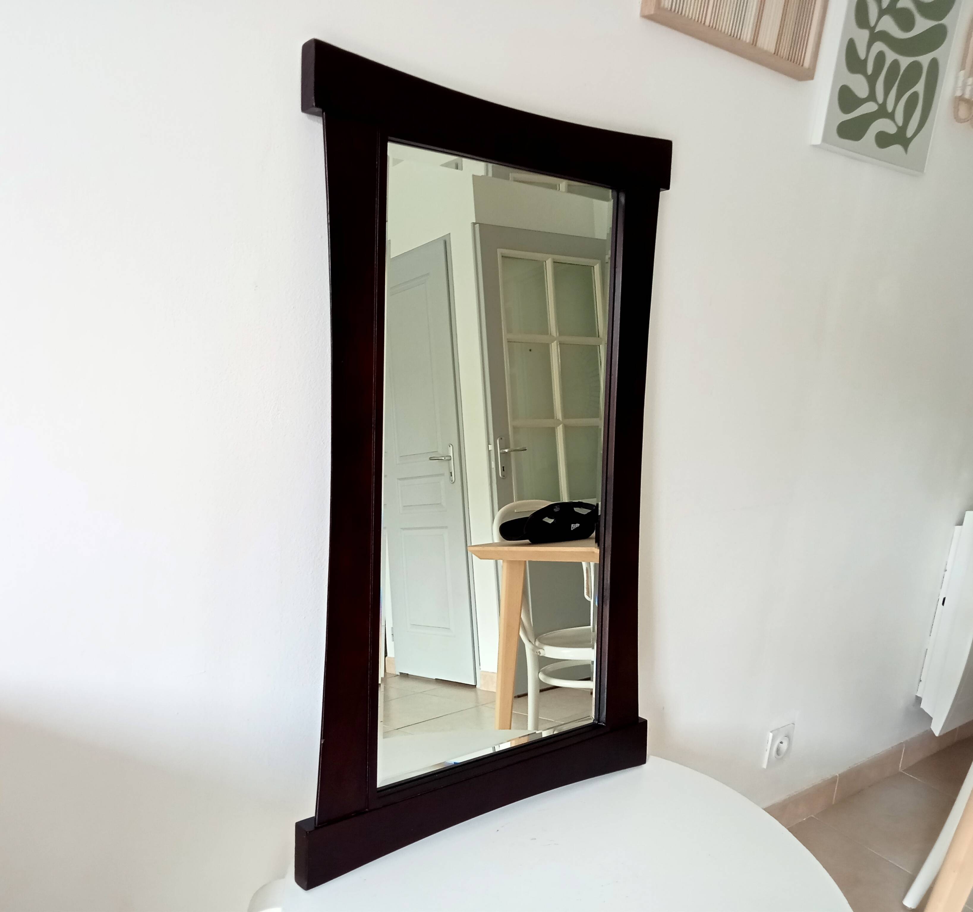 Miroir vintage biseautée de style Asiatique