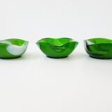 Suite of 3 glove in Murano 1970