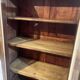 Two-door display cabinet in Louis Philippe style.
