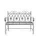 Banc de jardin en fer Fleurs de Lys