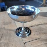 9 antique stainless steel ice cream cups