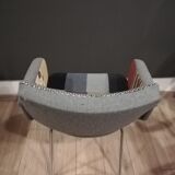 60s wool patchworks chair