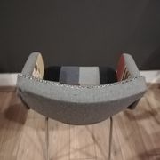 Fauteuil années 60 patchworks en laine