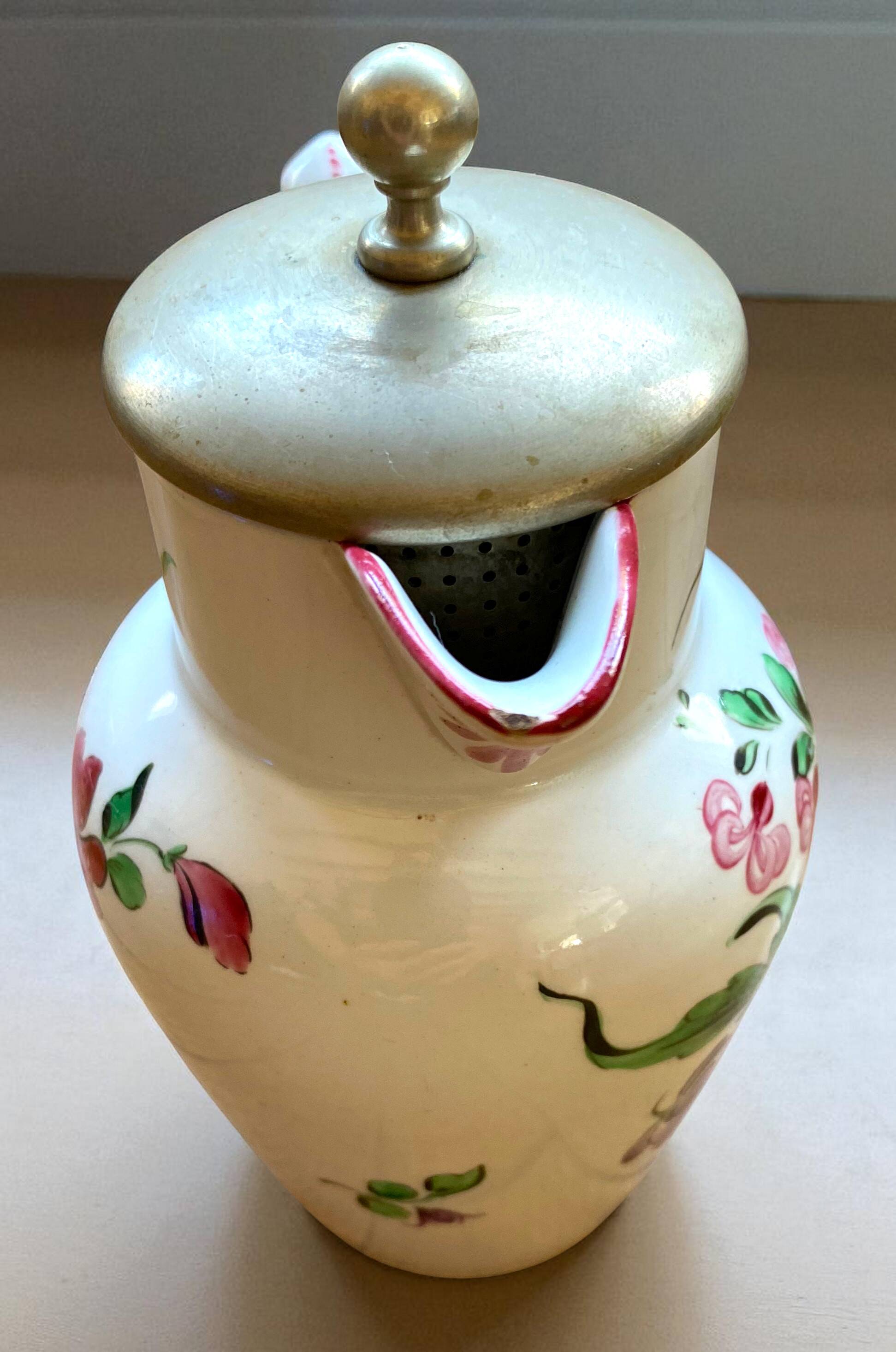 K&G Luneville France earthenware teapot