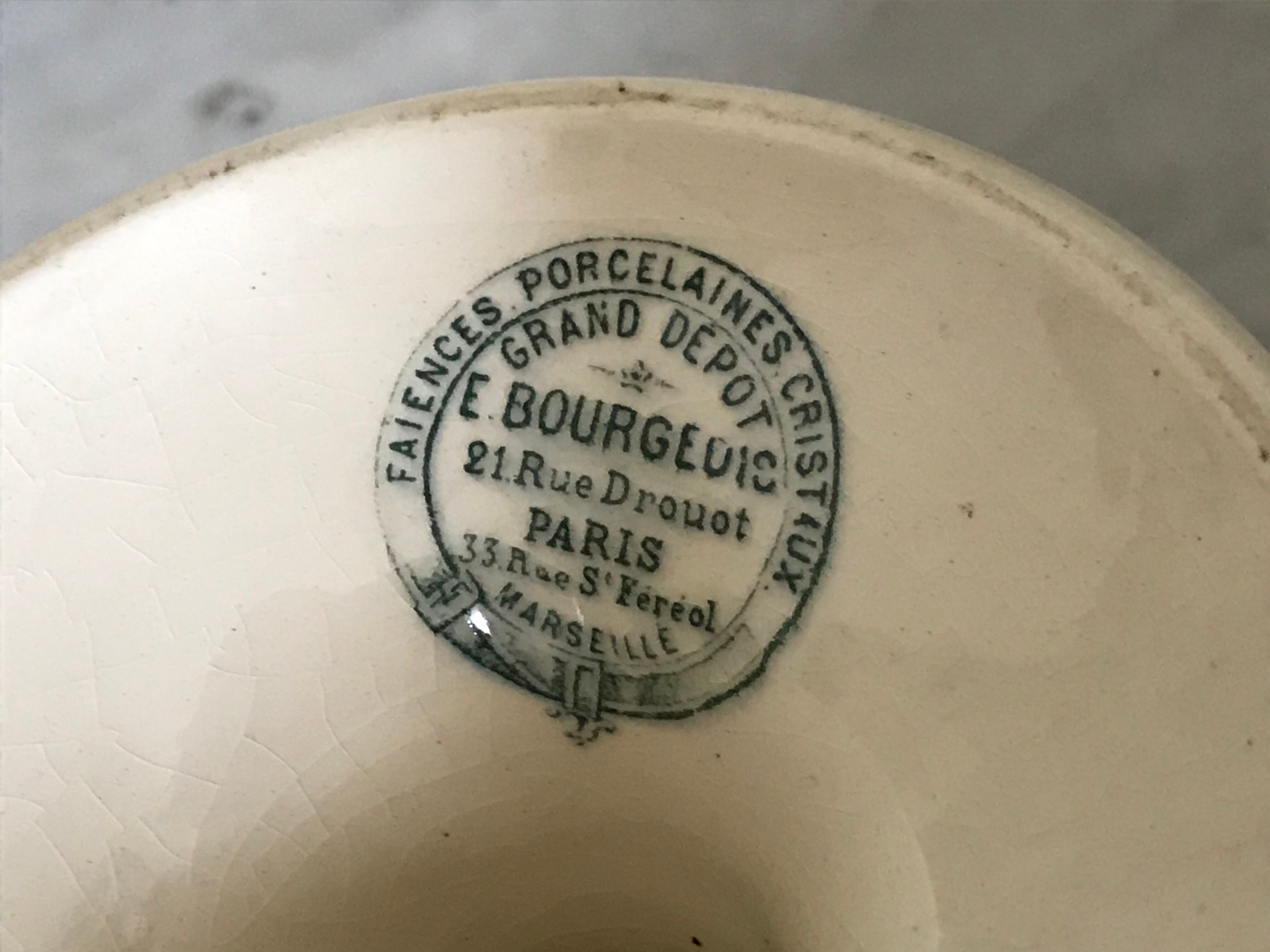 Ancient dish Émile Bourgeois