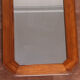 Large octagonal wall mirror in pine, 1970s – 103 × 40 cm