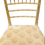Napoleon III chair in gilded wood