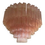 Pink “Tronchi” Murano Glass Flush Mount