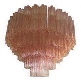 Pink “Tronchi” Murano Glass Flush Mount