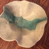 Pretty empty pocket vintage ceramic handkerchief style