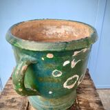 Varnished terracotta jar