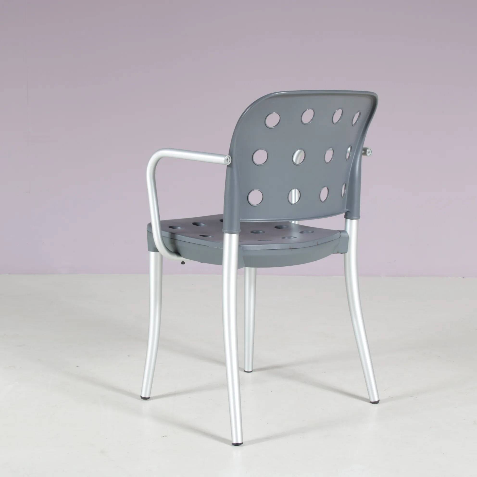 Set of 4 "Minni" chairs from the 1980s by Antonio Citterio for Halifax, Italy