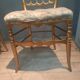 Set of 3 Napoleon III chairs in gilded wood