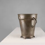 Art Nouveau stamped Tin Wine or Champagne Cooler, Belgium, 1906